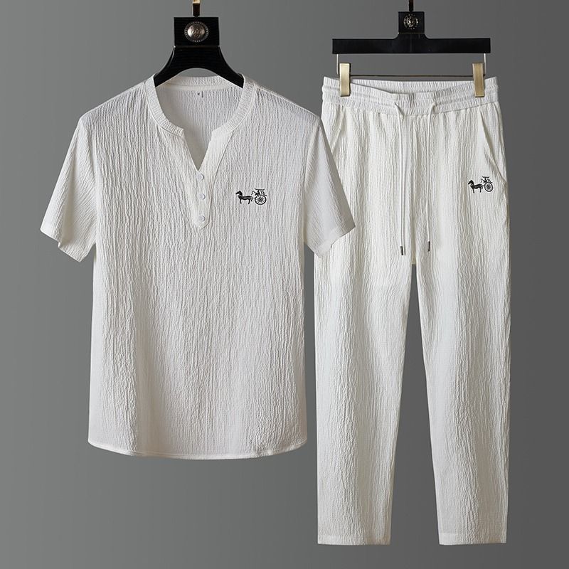 Short Linen Drawstring - New Summer Fashion Trendy Linen Short
