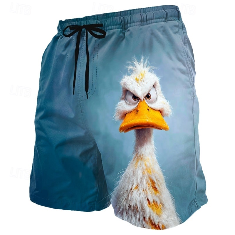 Stylish Cartoon Duck Graphic S - Trunks Board Surf 评论和价格