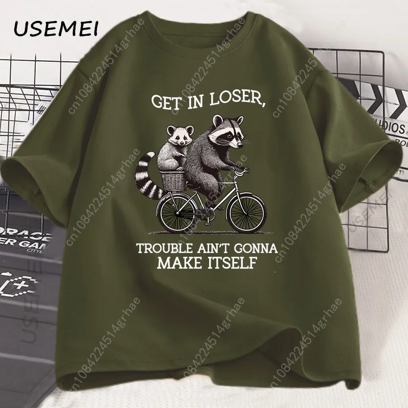 Get in Loser T Shirt Funny Rac - Tee Graphic Print 评论和价格