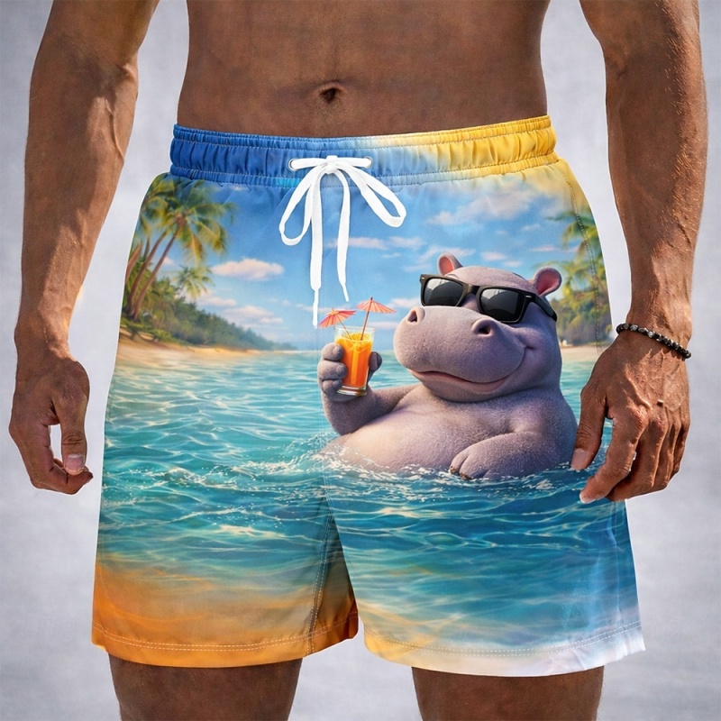 Funny Vacation Animal Graphic  - Trunks Board Surf 评论和价格