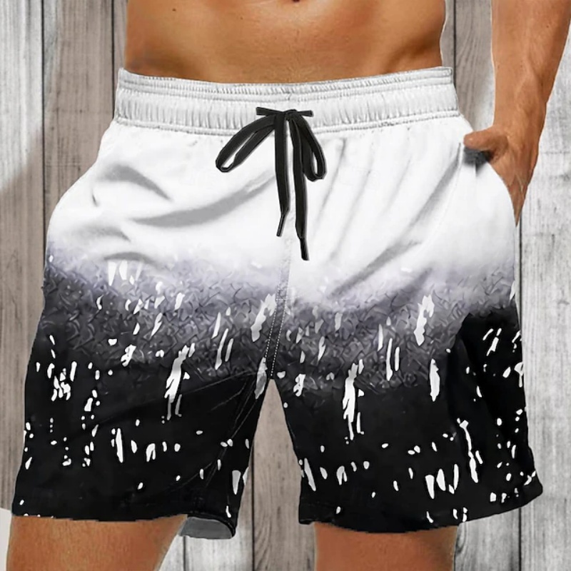 Gradient Colorful Graphic Swim - Trunks Board Surf 评论和价格