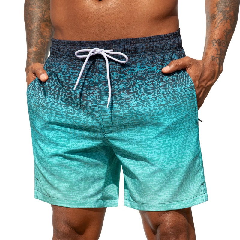 Trendy Ombre Striped Graphic S - Trunks Board Surf 评论和价格