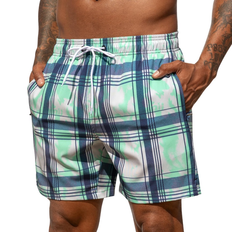 Trendy Ombre Striped Graphic S - Trunks Board Surf 评论和价格