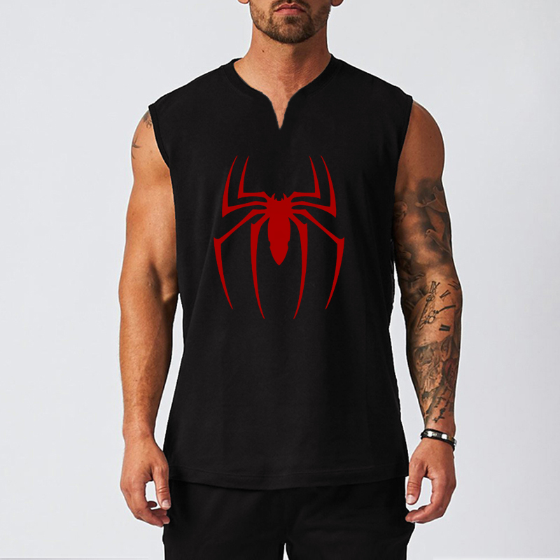 Red Spider Printed Gym Fitness - Tank Top Muscle 评论和价格