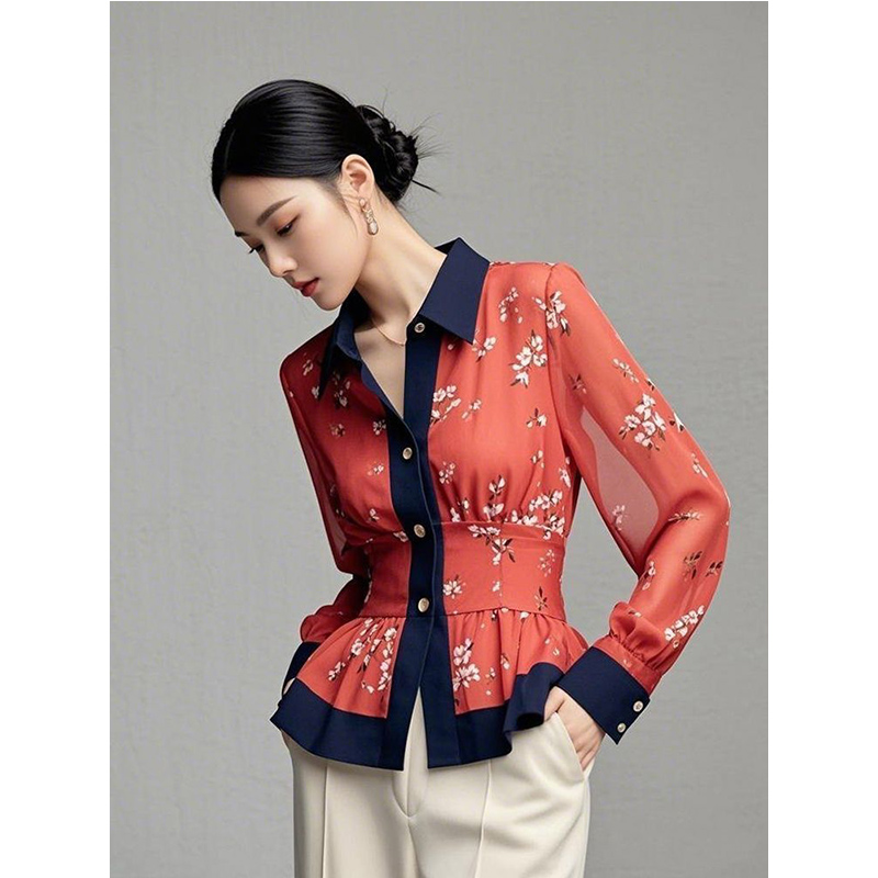 2025 Spring Autumn New Tempera - Shirt Camp Collar 评论和价格